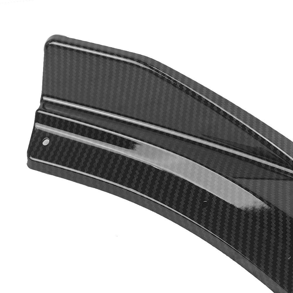 Front Bumper Spoiler Lip For Mazda 3 Axela 2014 2015 2016 2017 2018 Carbon Fiber Look/Gloss Black Lower Splitter Kit Protector