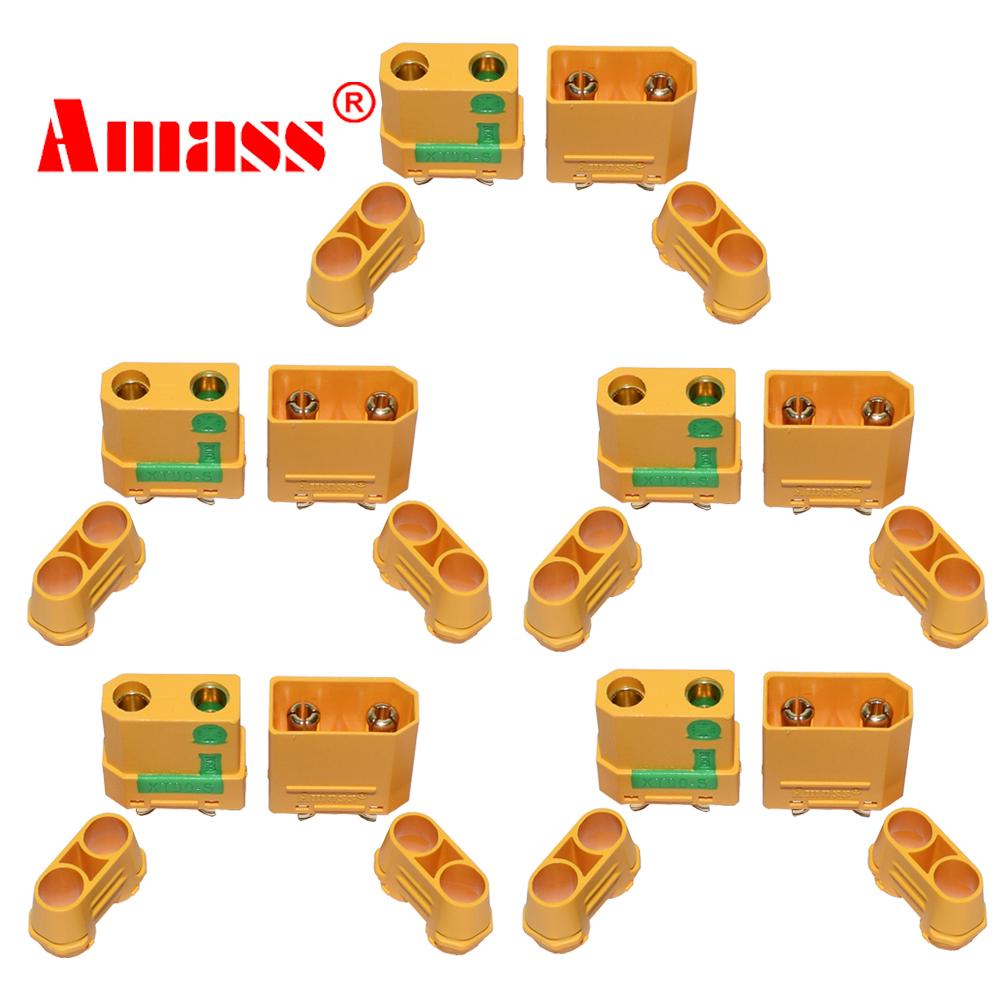 Amass XT90S Connector xt90s anti spark XT90S XT90-S Male Female Motor Adapter for Battery ESC and Charger Lead for RC Car Truck