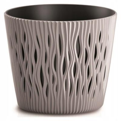 Round Flowerpot + Sandy Round Insert 16 X H14 - MOCCA