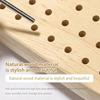 54 Slots Wooden Nail Drill Bit Storage Holder With Handle Multifunction Nail Salon Grinding Head Display Stand Accessories