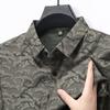 Men S Loose Fit Long Sleeve Printed Business Casual Shirt For Autumn