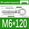 Stainless Steel 304 Eyebolt Expansion Nail with Fixing Loop