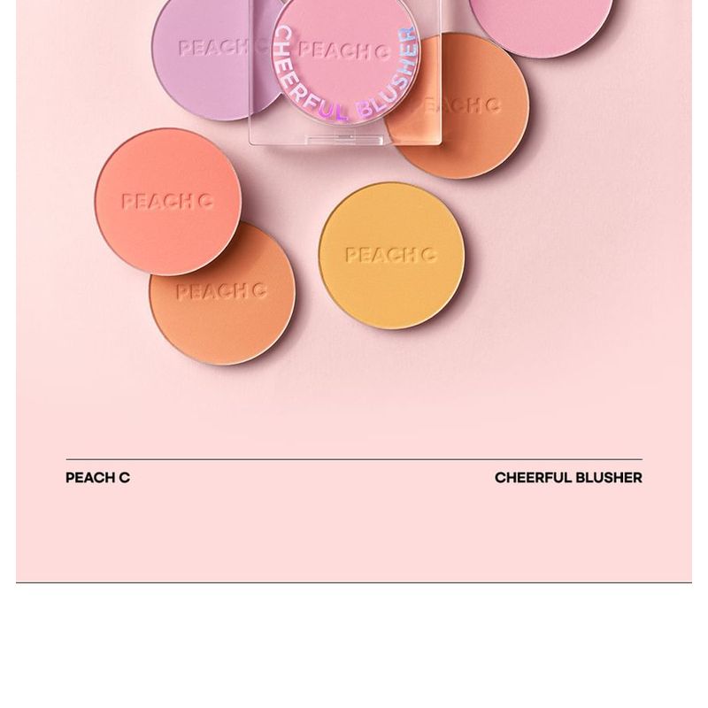 Peach C - Cheerful Blusher - 5 Colors