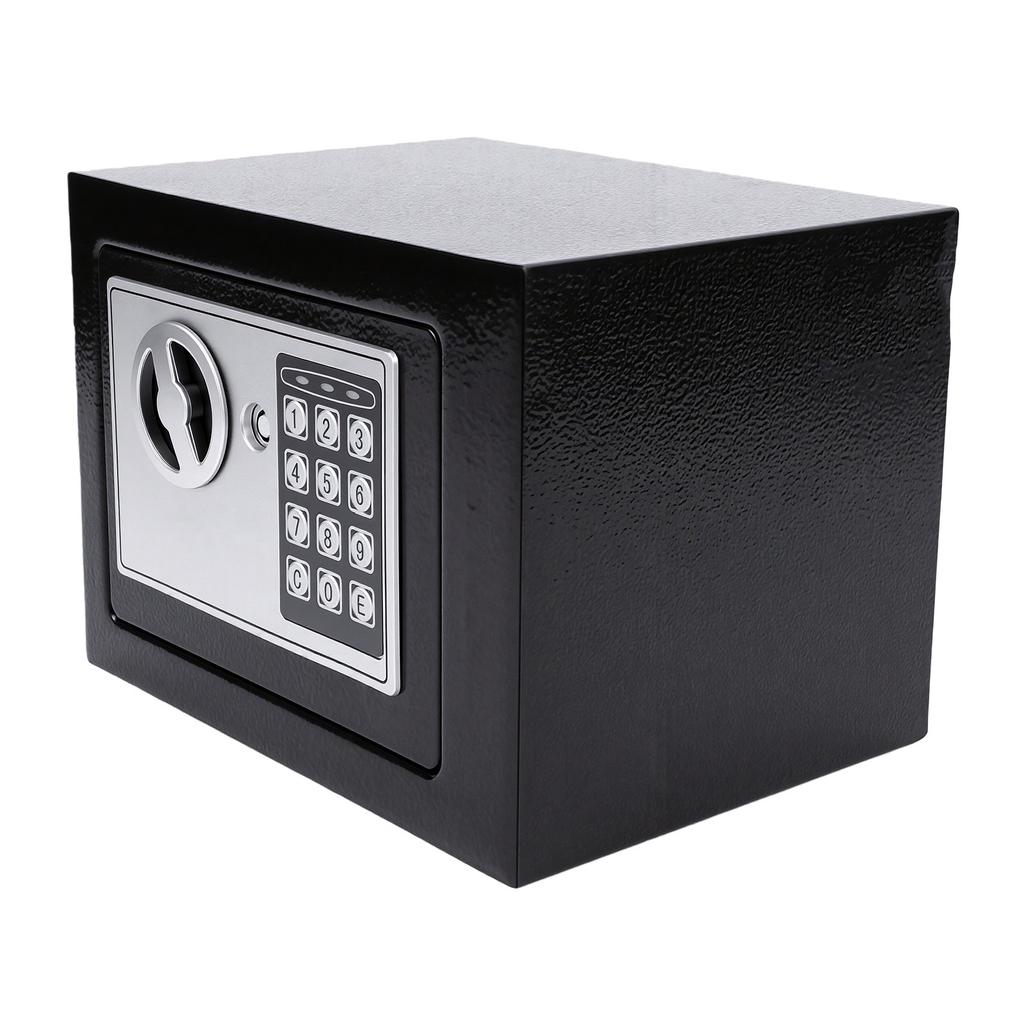 Small Safe Electronic Lock Box with Keypad Key Mini Security Safe Fire Proof Water Proof for Home Office Dormitory