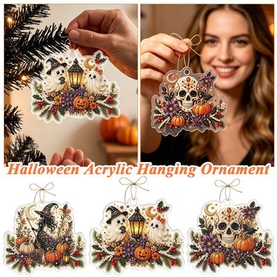 Halloween Acrylic Hanging Ornament 2D Décor for Home and Party