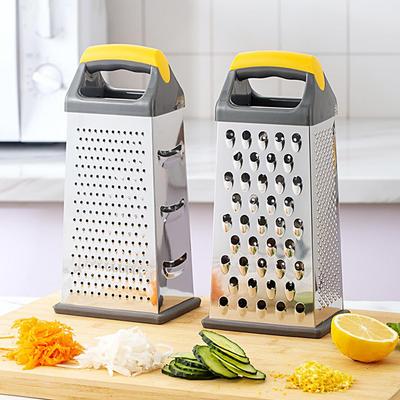 Multifunktionale Gemüseraspelbox Edelstahl 2/4/6 Seiten Hobel Reiben Manuelle Käse- Kartoffelreibe Küchenzubehör