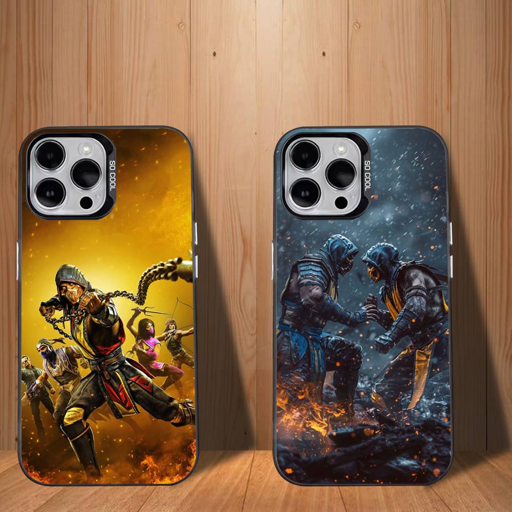 Mortal K-Kombat Game Phone Case For iPhone 17,16,15,14,13,12,11,Mini,Pro,SE,MAX White Matte Shockproof Cover