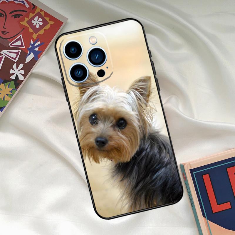 Yorkshire Terrier Hund Handyhülle Für iPhone 15 14 12 11 13 16 17 Pro Max 15 16 Plus 13 Mini 16e 17 Air Funda Hülle