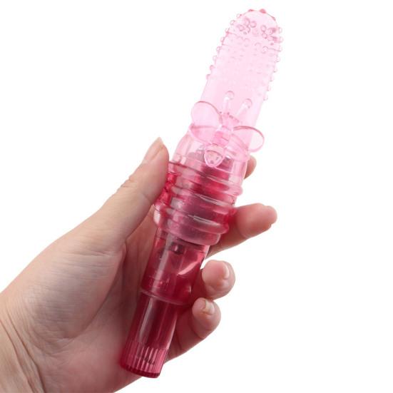 Vibrating Massager Waterproof Lightweight TPE Sex Finger Vibrator Sleeve for Hotel