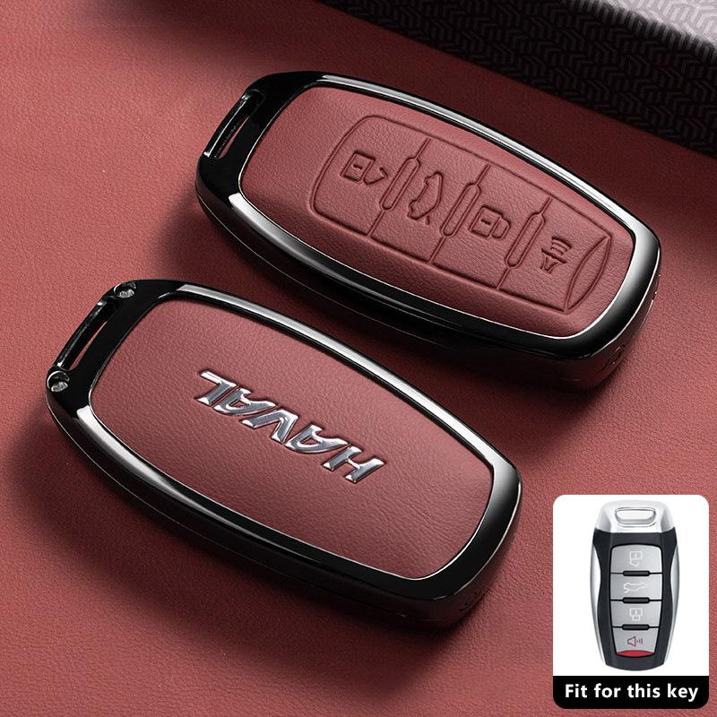 Zinc Alloy Car Key Case for Great Wall Haval H6 Hover 2023 2024  Keychain Remote Cover Shell Housing Holder Fob Accessories