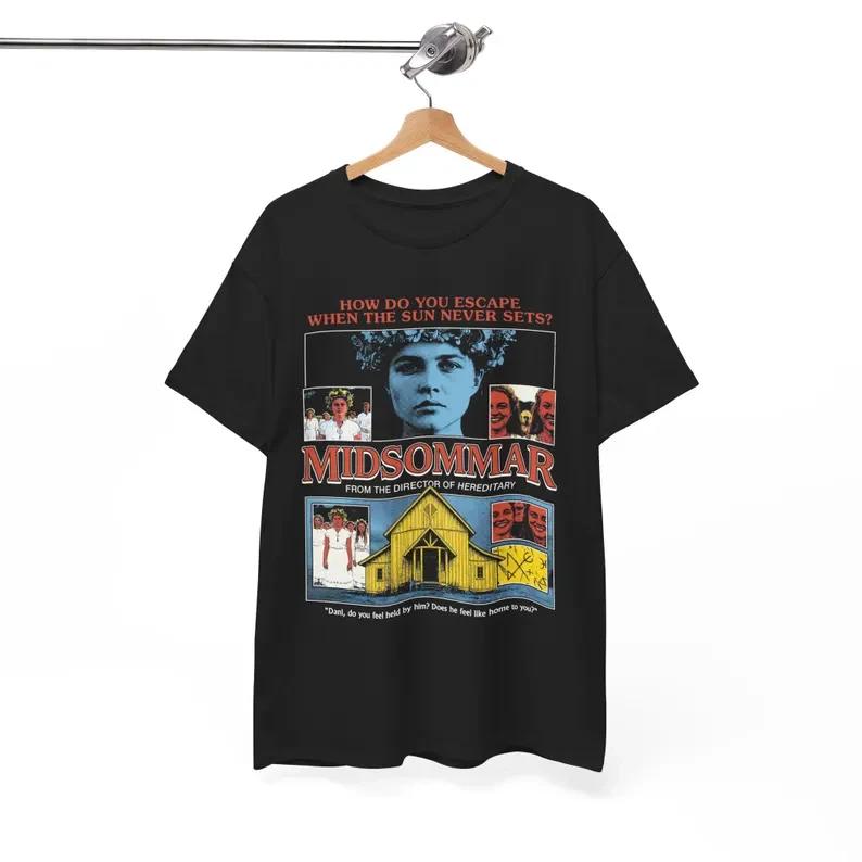 Midsommar Folk Horror T-Shirt, A24 Cinema Shirt, Ari Aster Film Graphic Tee S
