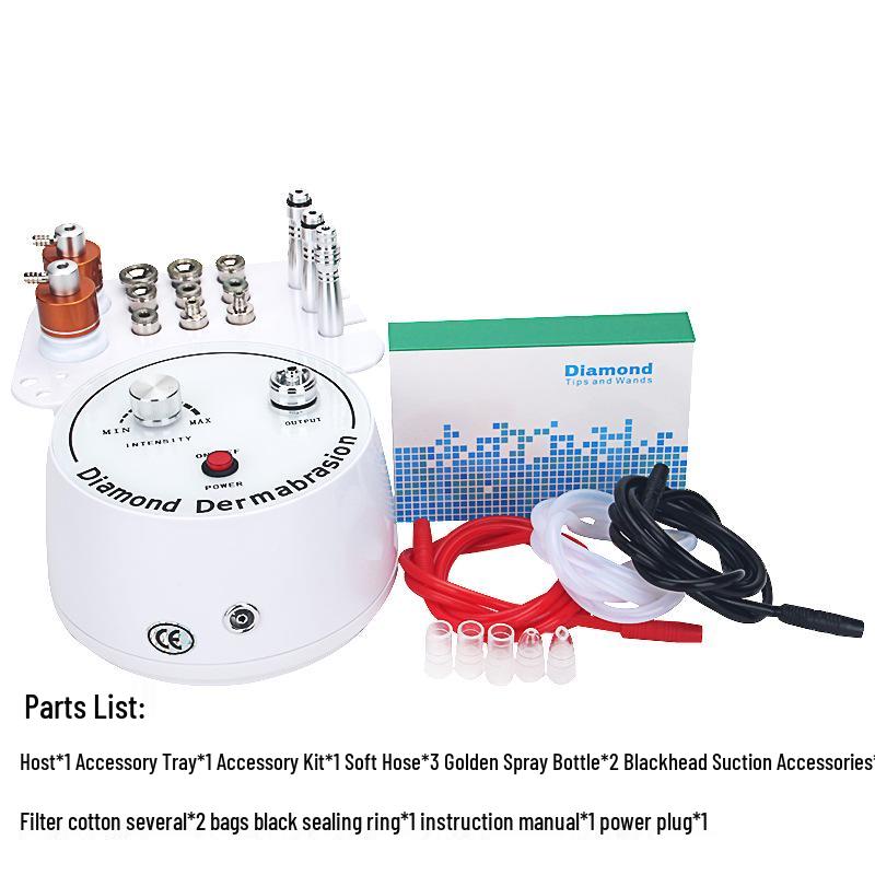 3-in-1 Diamond Microdermabrasion and Blackhead Suction Device for Home Use