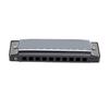 10 Hole C Key Harmonica Blues Portable Harmonica Musical Instrument for Beginners Adults Kids Black