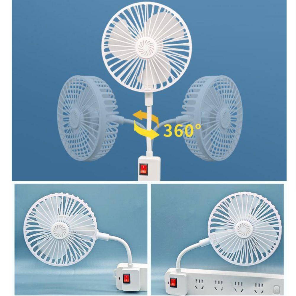 Space Saving Energy Efficient Fan 3-Prong Plug Design Quiet Operation Fan Socket Fan  Kitchen