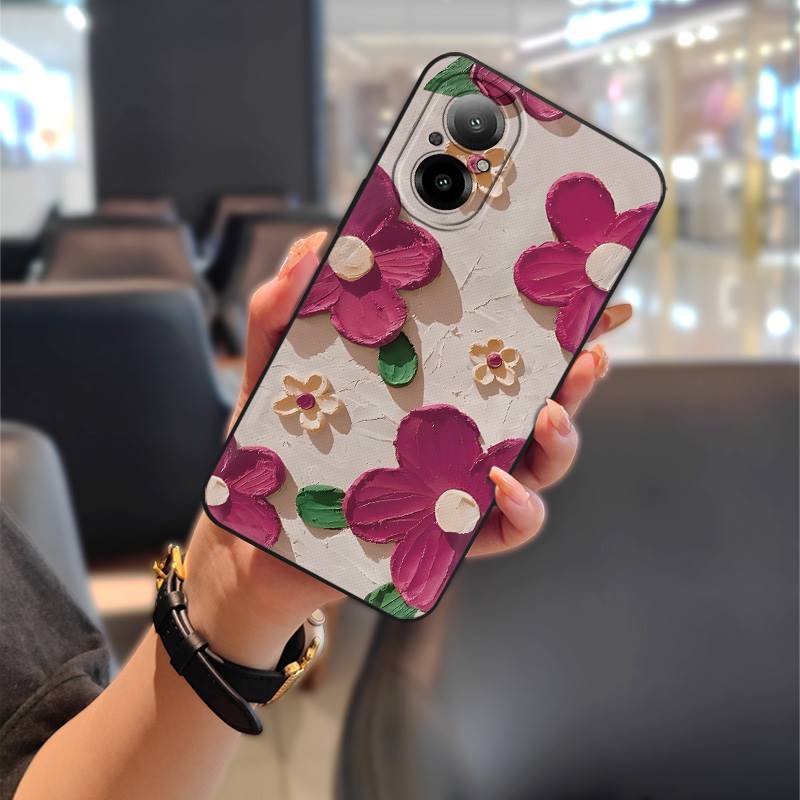 Waterproof Durable Phone Case For Realme C67 4G/Realme12 Lite Dirt-resistant Cartoon Graffiti Anti-knock Silicone TPU