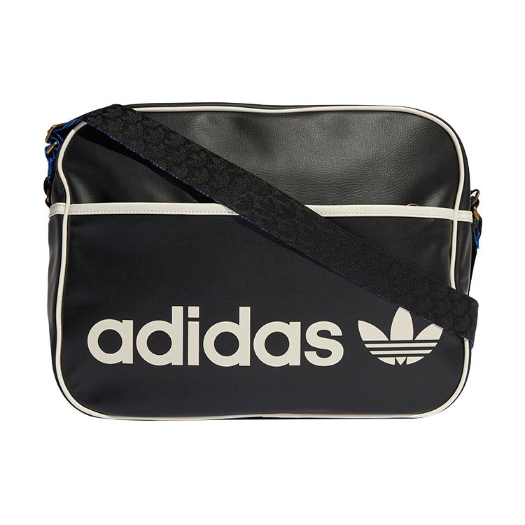 

Adidas Airliner Series Printed Logo Sports Polyester Single Shoulder Crossbody Bag Unisex Bags Black H49622 Black