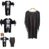 Halloween Skeleton Ghost Fancy Dress Cosplay Costume For Adults And Kids