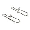 MUQZI Sports Accessory 100Pcs Stainless Steel Snap Hooks Fishing Barrel Swivel Safety Lure Connector