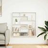 VidaXL Wall Cube Shelf 7 Compartments White Engineered Wood 860022