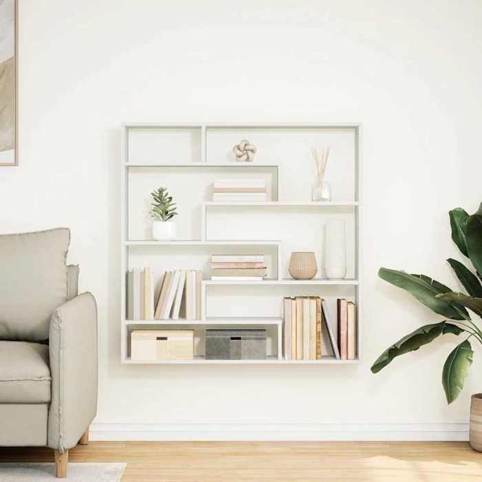 VidaXL Étagère cube murale 7 compartiments blanc bois d'ingénierie 860022