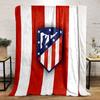 Red and White Striped Emblem Blanket Print Blanket Soft and Cozy Perfect for the Living Room Bed Sofa or a Nap,gift