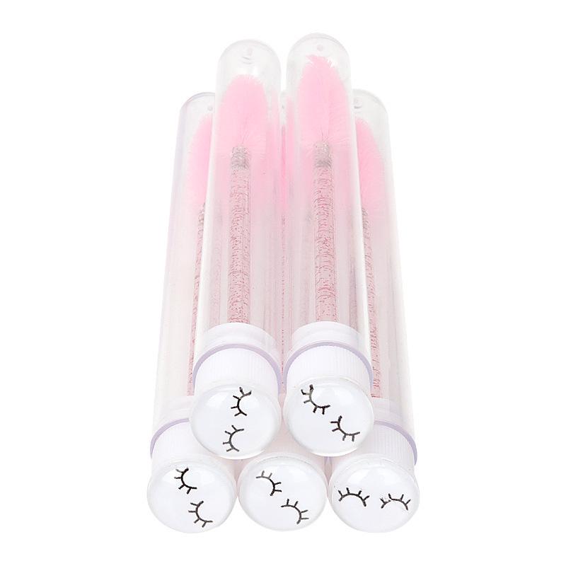 Disposable Crystal Rod Mascara Wand & Eyebrow Comb for Eyelash Extension Makeup