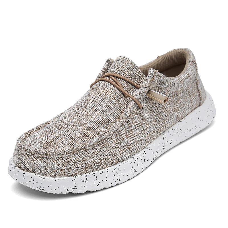 Fashion Large Size Outdoor Men's Casual Denim Canvas Shoes Vulcanize Shoes Fashion Luxury Style Designer Breathable Men Sneakers Loafers