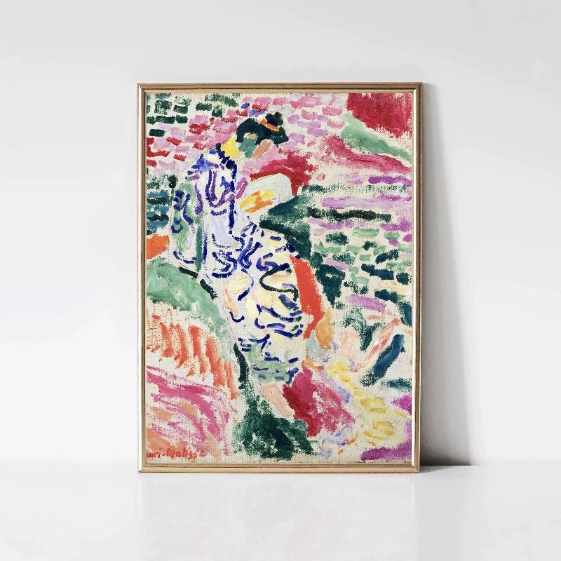 Henri Matisse Klassische Kunstwerke Buntes Landschaftsposter Frauenporträt Katze Blume Leinwanddruck Wandkunst für Zimmer Heimdekoration