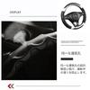 AUSTYLCO Steering Wheel Cover for Kei 3D Carbon Fiber Steering Wheel Comfortable to the Red Cars, Protector, Stylish, Touch, Stain-Resistant,