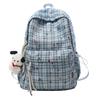 Schoolbag female college student schoolbag casual plaid male and female high school junior high school student middle school student backpack new 