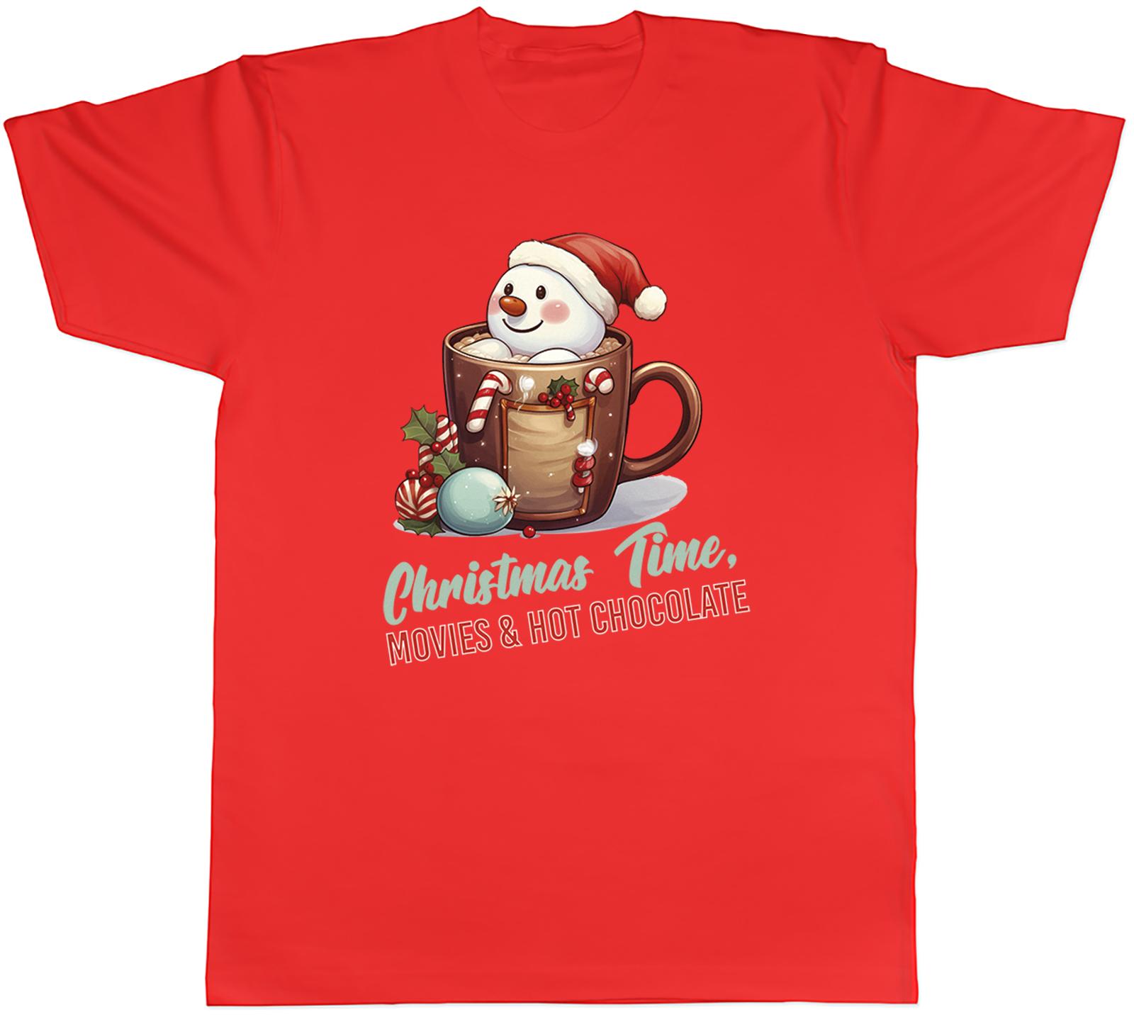 Christmas Time SnowUnisex Unisexs TShirt Movies Hot Chocolate Xmas Tee Gift S