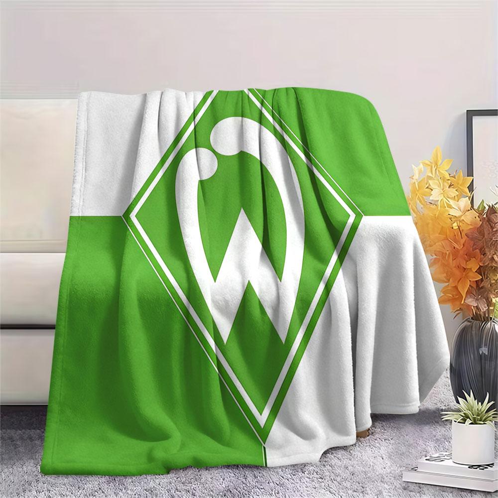 Werder Team Flanelldecke, Hohe Qualität, Bequem für Alle Jahreszeiten, Heimdekoration, Wärme und Komfort