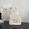 High-value Canvas Handbag  Simple and Small Three-dimensional Bag Commuting Thickened To Work Bento Meal Bag