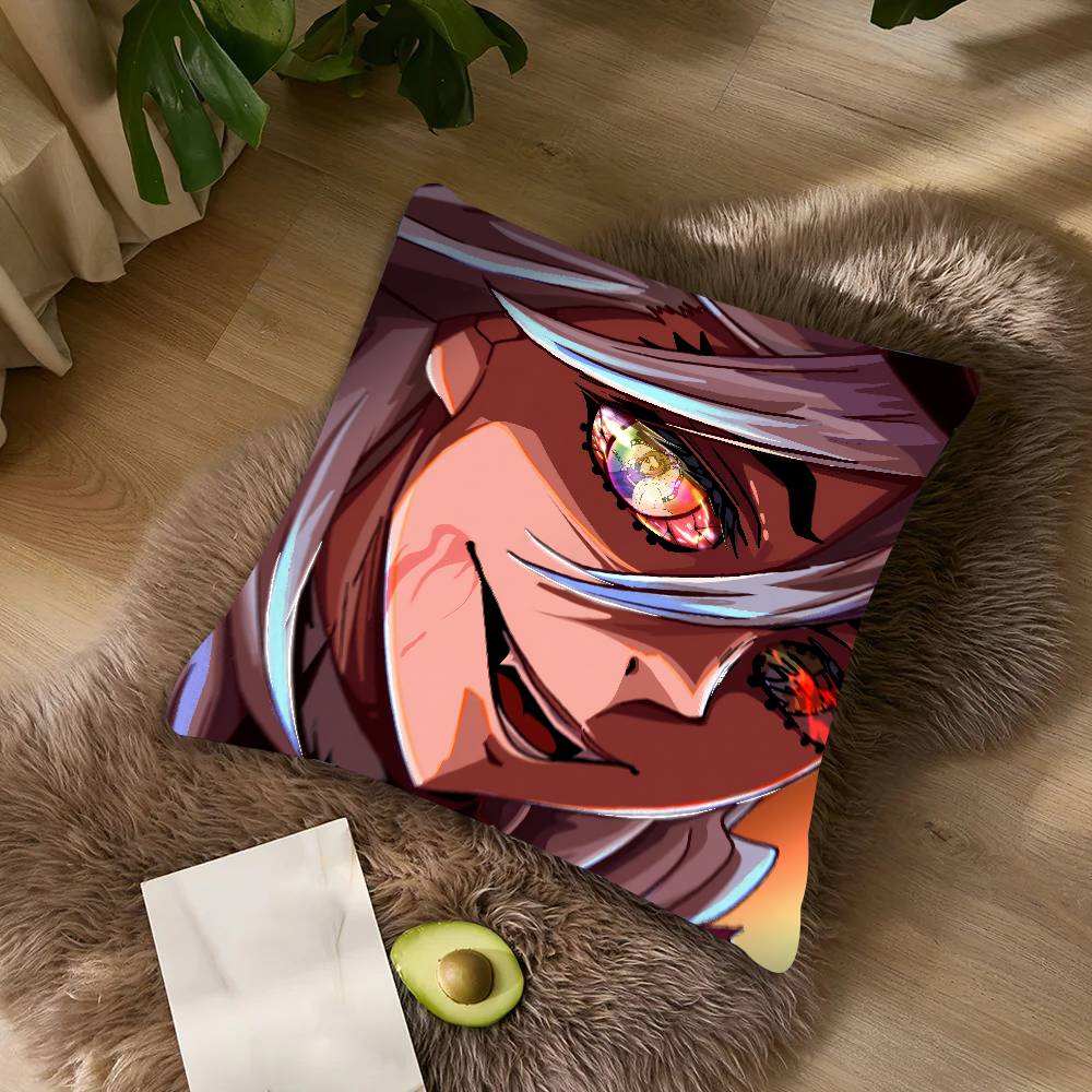 New Movie Popular D-DEMONS Cool S-LAYER Anime Pillow Case Toon Gift Cushion Cover Bedroom Home Sofa Chair Seat Decor Pillow Case