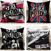 Band Sex Pistols Cushion Cover Cushion Covers Natural Linen Breathable Sofa Bedroom Decor Pillowcase
