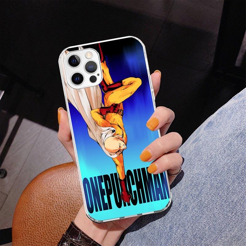 One-Punch Man Anime Phone Case For iPhone 17 Air 16 Pro Max 16E 15 + 14 Plus 11 12 13 Mini 7 8 SE Gift Print Cover Fundas 17 Air