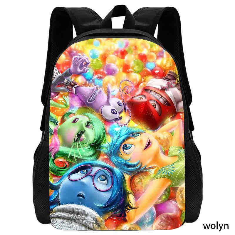 Inside Out 2 Anime Backpack For School And Travel With Storage Compartments