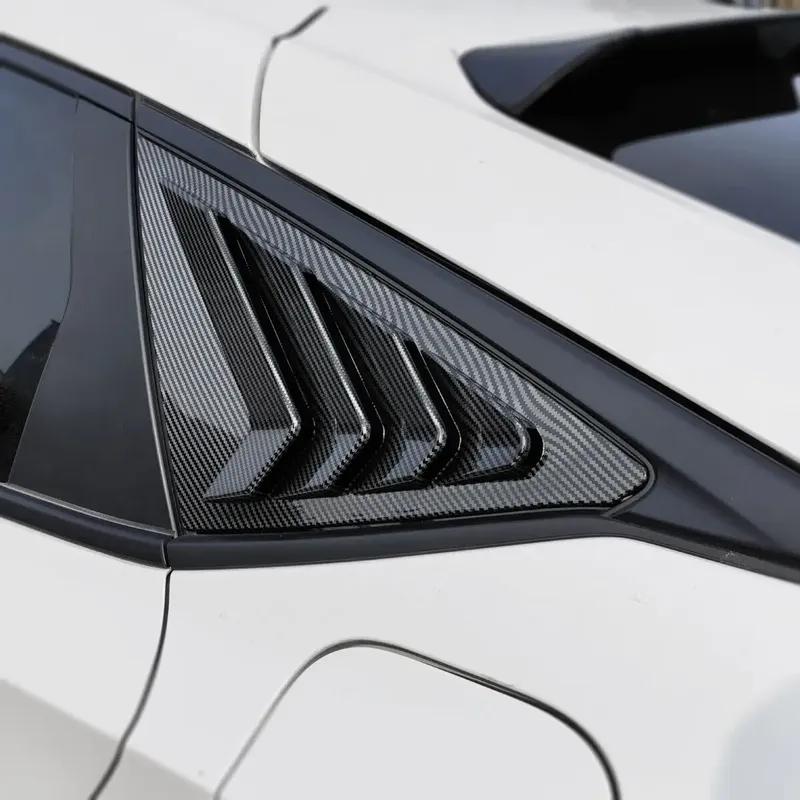 Car Rear Louver Window For Honda Civic 11th Hatchback   2024 2025 Side Shutter Air Vent Scoop Shades Cover Trim Blinds