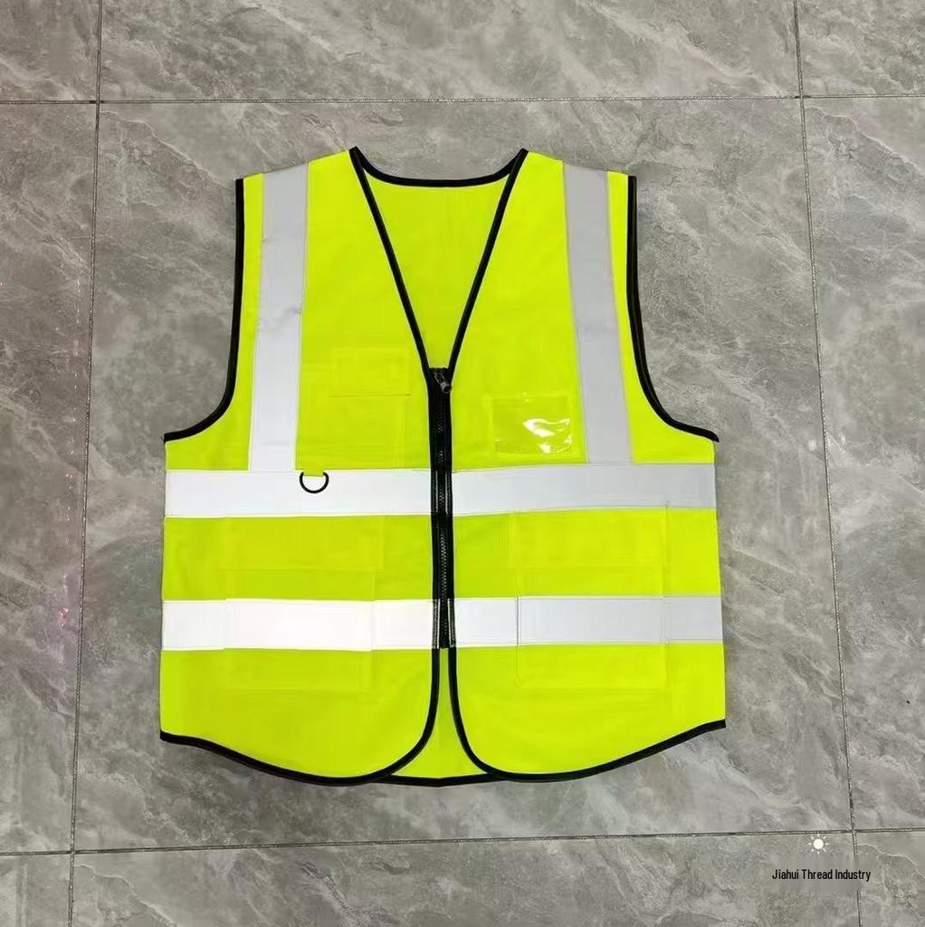 Reflective Safety Vest for Construction and Sanitation Workers - Nighttime Protection