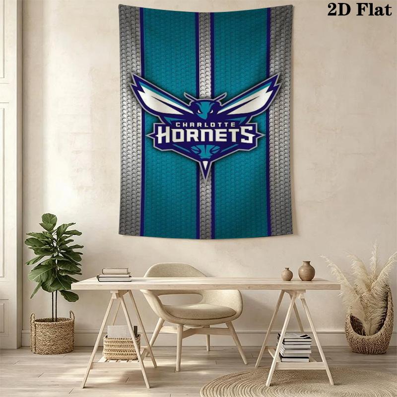 Charlotte Hornets Logo Print Bedding 1 Duvet Cover 2 Pillowcase Without Core Duvet Cover And Pillowcase Christmas Birthday Gift Bedding Set