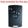 Husa pentru chei de masina din silicon cu 4 butoane pentru Renault Duster Captur Clio Logan Megane 1 2 3 Koleos Scenic Nema Fluence Zoe Accesoriu