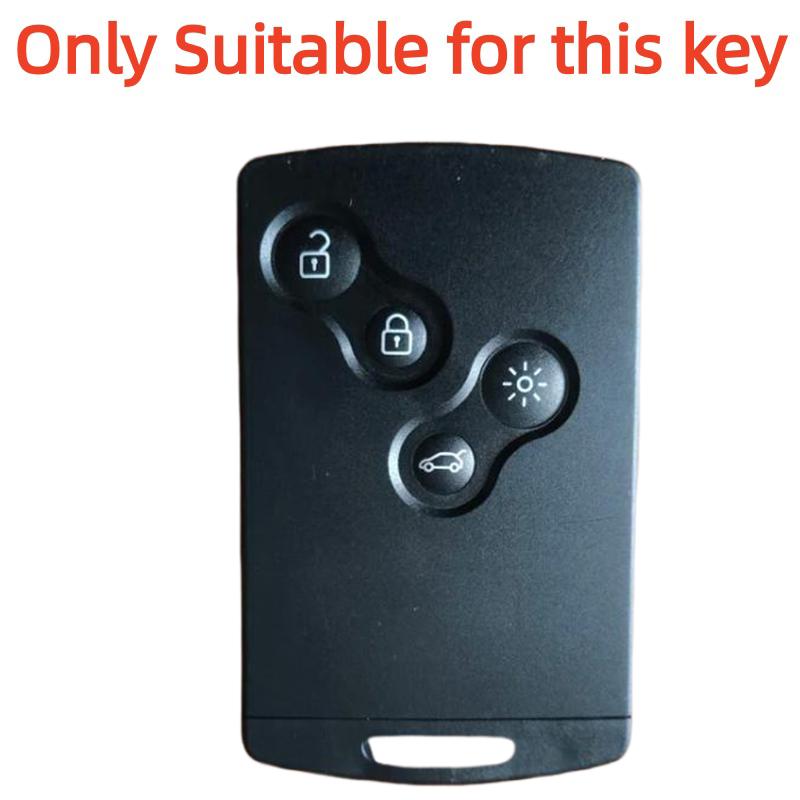 Husa pentru chei de masina din silicon cu 4 butoane pentru Renault Duster Captur Clio Logan Megane 1 2 3 Koleos Scenic Nema Fluence Zoe Accesoriu