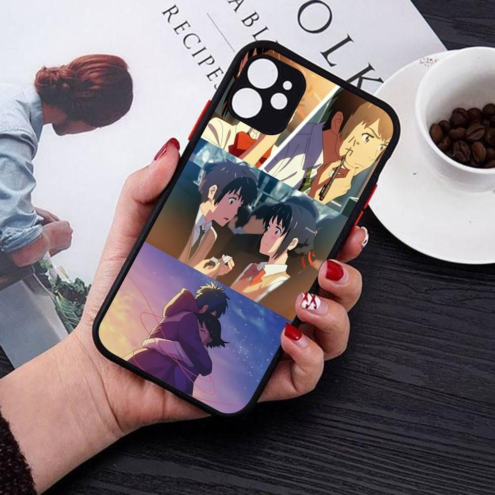 

Your Name Phone Case For IPhone 14 11 12 13 Mini Pro Max 8 7 Plus X XR XS MAX Translucent Matte Cover iphone 12pro max