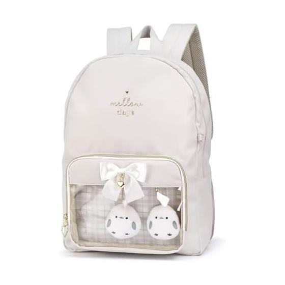 [anilet+] Backpack, Large Capacity, Shimaenaga Ribbon Backpack, 12L, Water Repellent, Multifunctional, Sewing Activity, Elementary School Students,