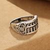 Retro National Wind Craftsmanship Abacus Ring Men 'S Copper Coin Creative Handyle 