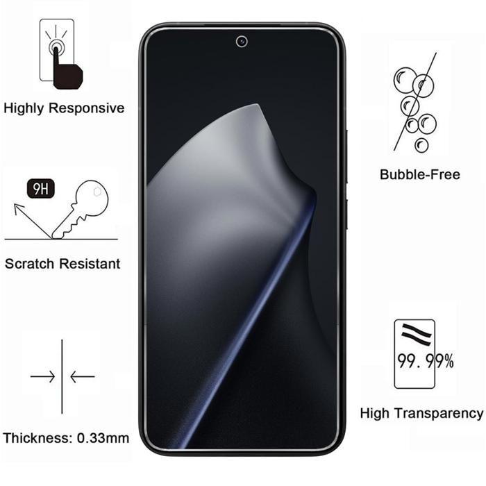Shockproof Case for Xiaomi 15T and 2 Tempered Glass Screen Protector Film Phonillico®