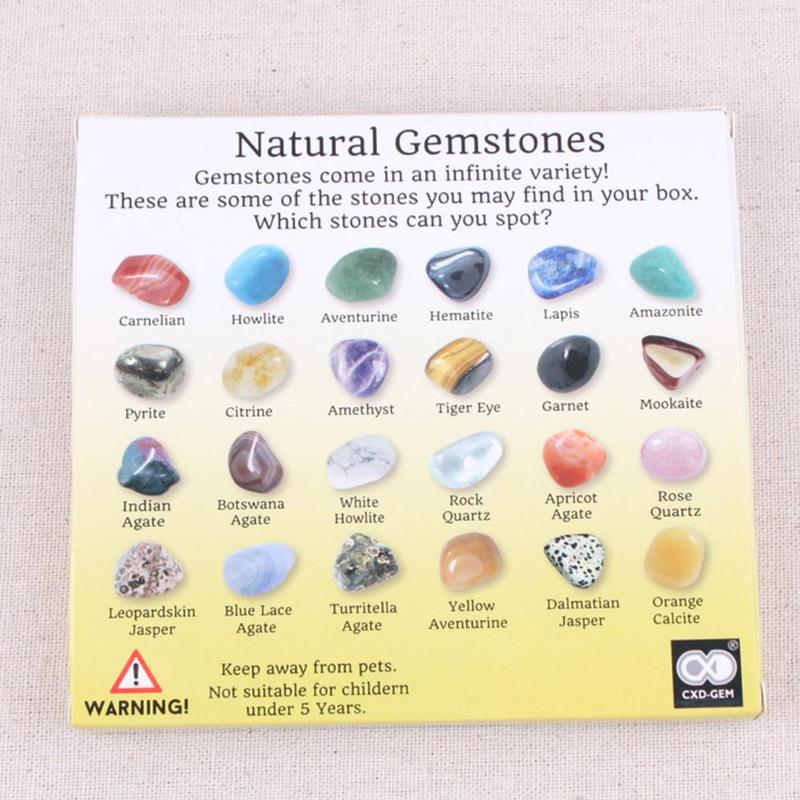 Details about / Set of 20 Pcs Healing Crystal Natural Gemstone Reiki Chakra Collection Stone Kit
