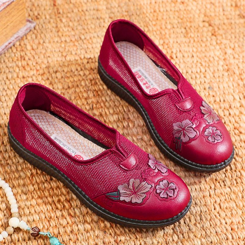 

Summer new cloth shoes women s shoes non-slip soft-soled mesh shoes comfortable and breathable 35
