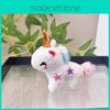 Charming Unicorn Plush Doll Keychain Cute Miniature Horse Plush Toy For Bag Charm
