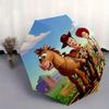 1 Auto Open Woody, Jessie Themed Colorful 8-rib Portable Umbrella for Men and Women, A Compact Commuting Companion Suitable for Daily Drinki